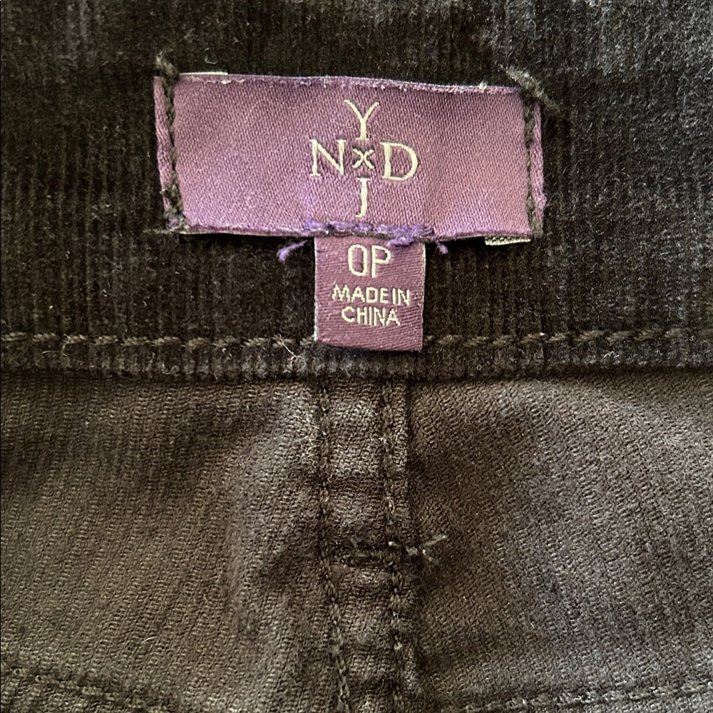 NYDJ Black Corduroy Legging Jeans 0P - Picture 4 of 14
